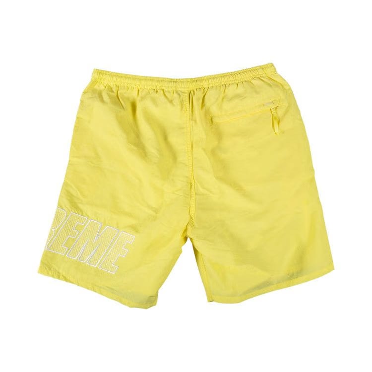 Supreme Logo Appliqué Water Shorts Yellow