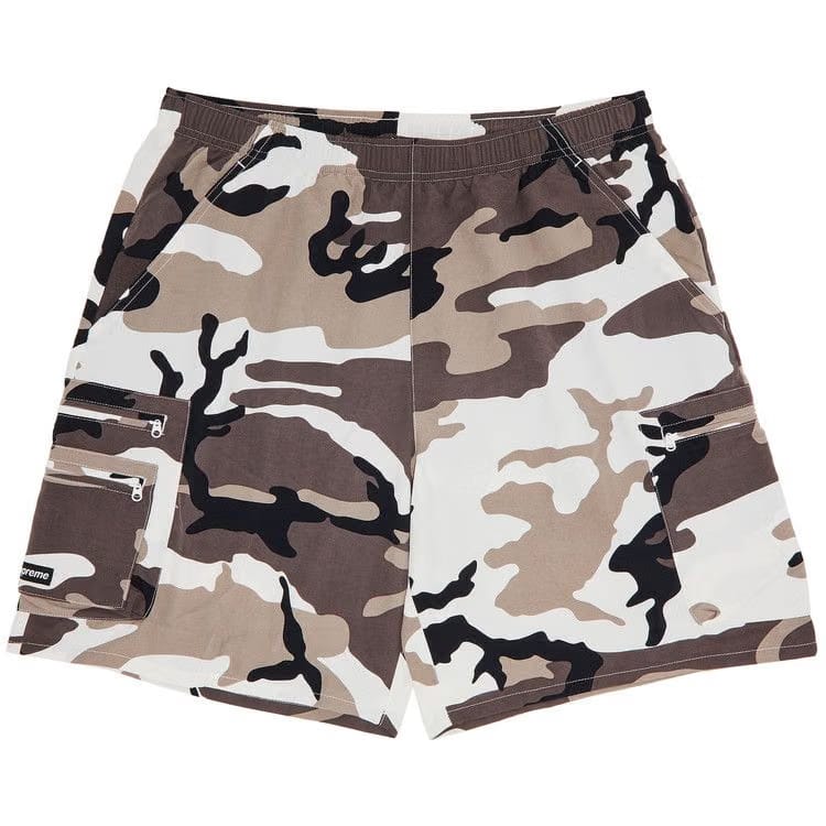 Supreme Cargo Water Shorts Snow Camo