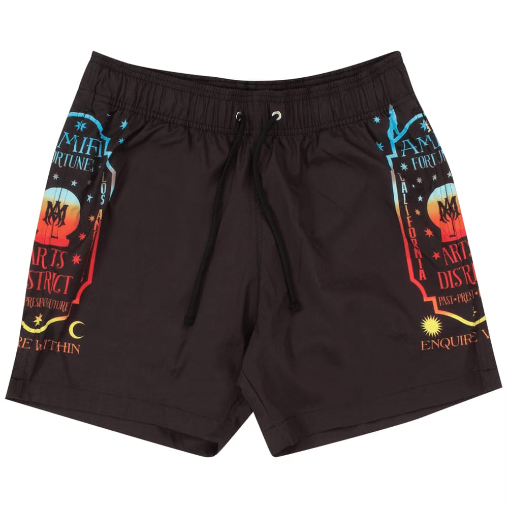 Amiri Fortune Swim Trunks Black