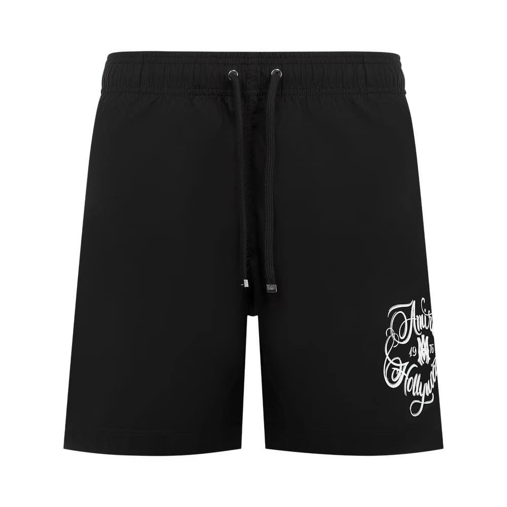 Amiri Hollywood Swim Trunk Black