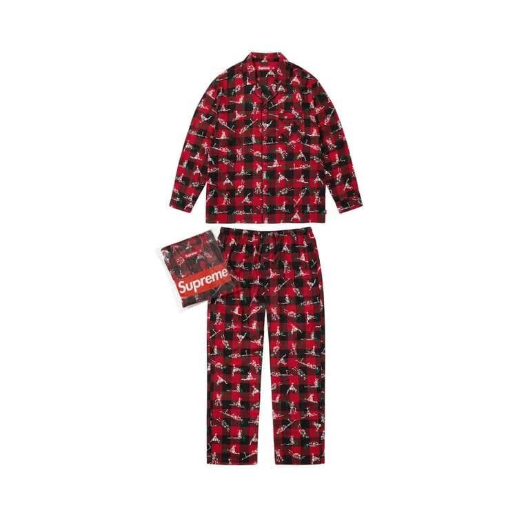 Supreme Holiday Pajama Set Plaid