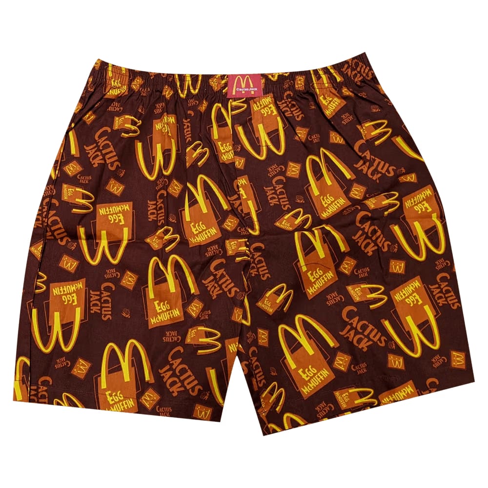 Cactus Jack by Travis Scott x McDonald's Breakfast Boxers Brown