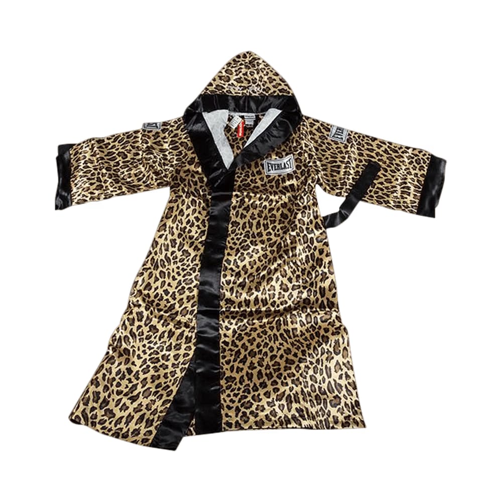 Supreme x Everlast Satin Hooded Boxing Robe Leopard