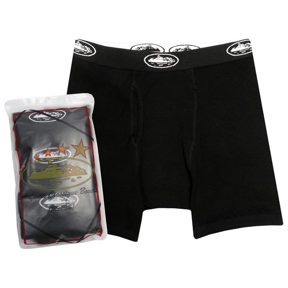 Corteiz Alcatraz Boxers (3 Pack) Black