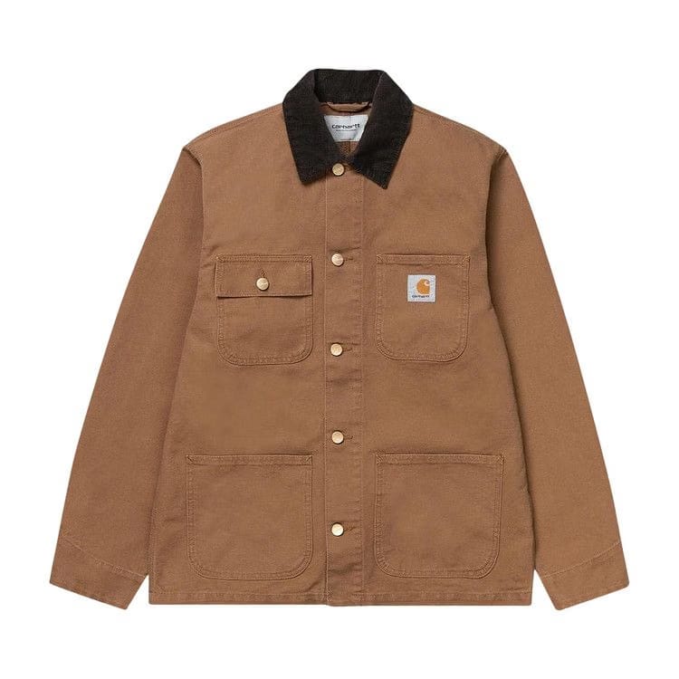 Carhartt WIP Aged Canvas Michigan Chore Coat Hamilton Brown