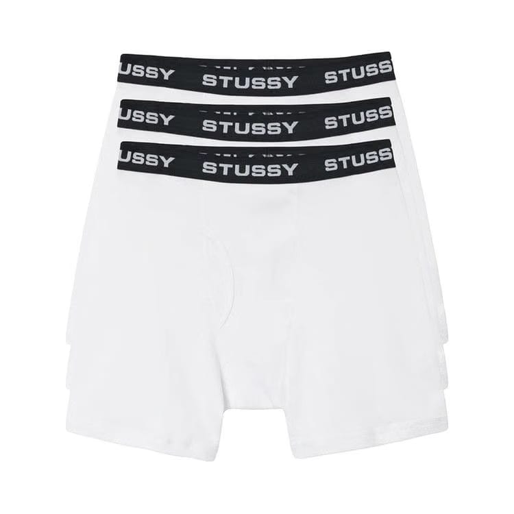 Stussy Boxer Briefs (3 Pack) White