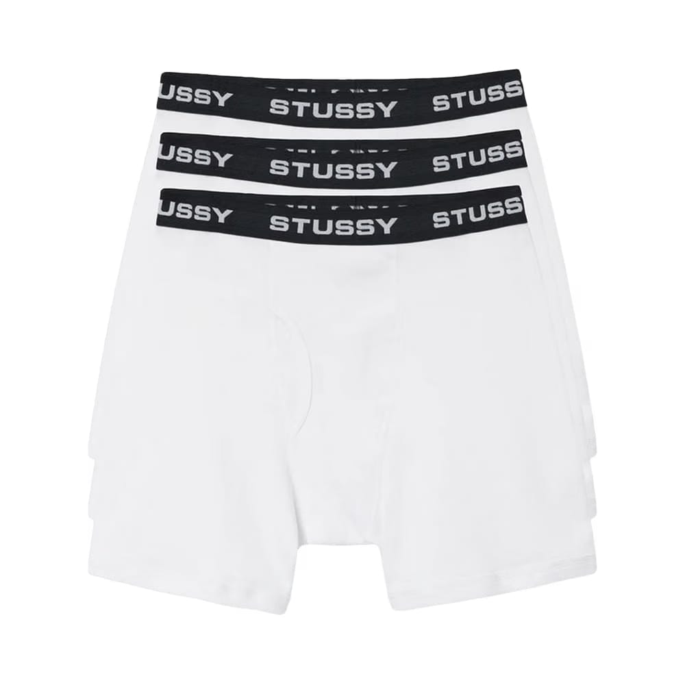 Stussy Boxer Briefs (3 Pack) White