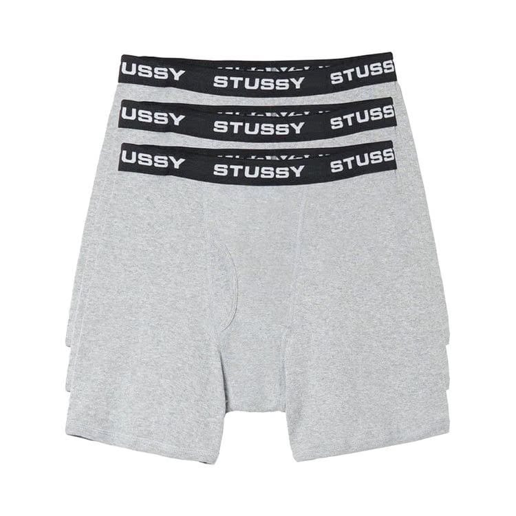 Stussy Boxer Briefs (3 Pack) Grey Heather