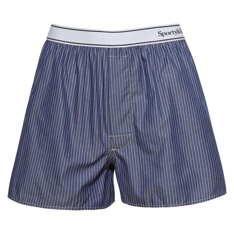 Sporty & Rich Serif Logo Boxer Navy/White