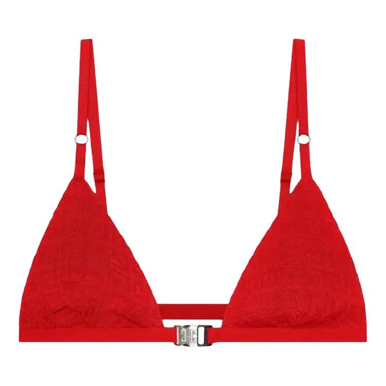 Givenchy 4G Monogram Triangle Bra Vermilion