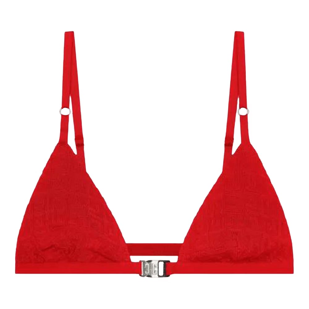 Givenchy 4G Monogram Triangle Bra Vermilion
