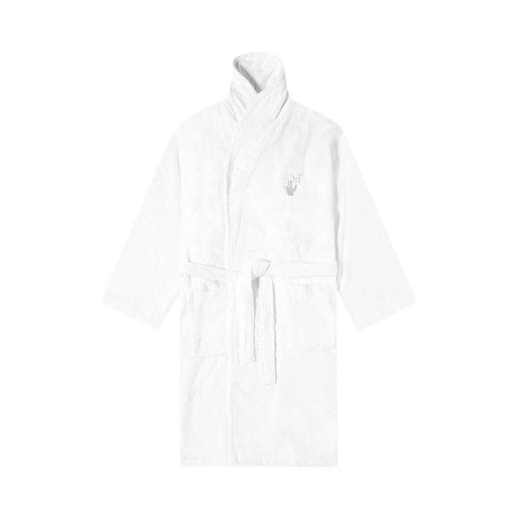 Off-White Arrow Leaves Bathrobe White
