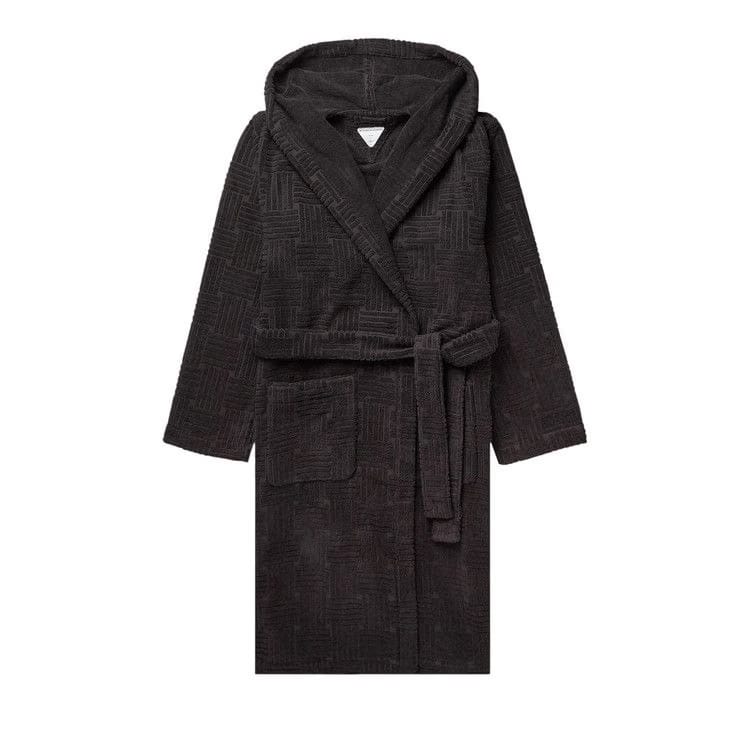 Bottega Veneta Patterned Bathrobe Brown