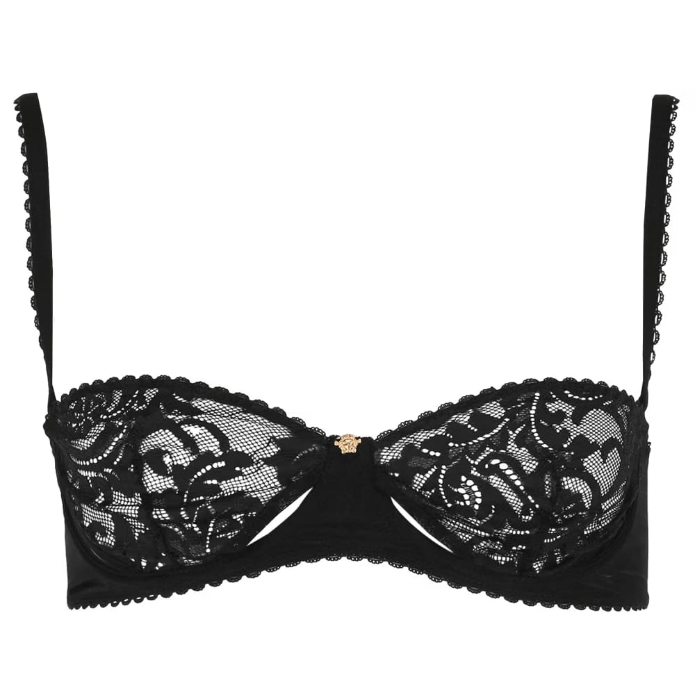 Versace Lace Bra Black