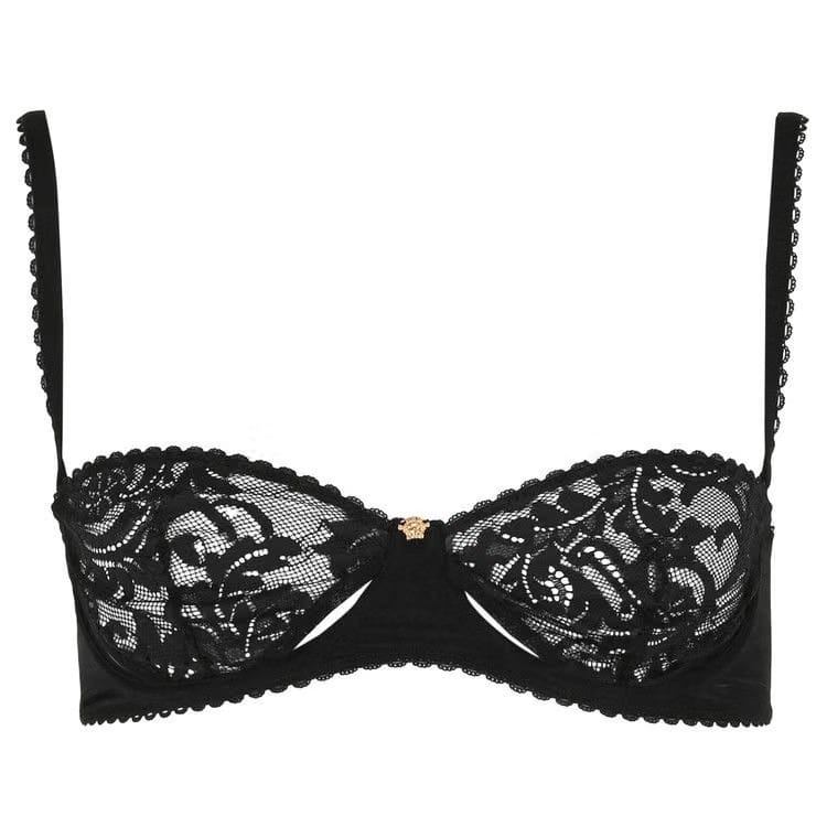Versace Lace Bra Black