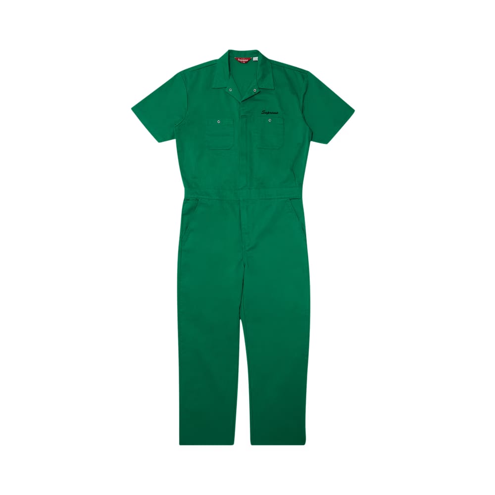 Supreme Shorts-Sleeve Coverall Green