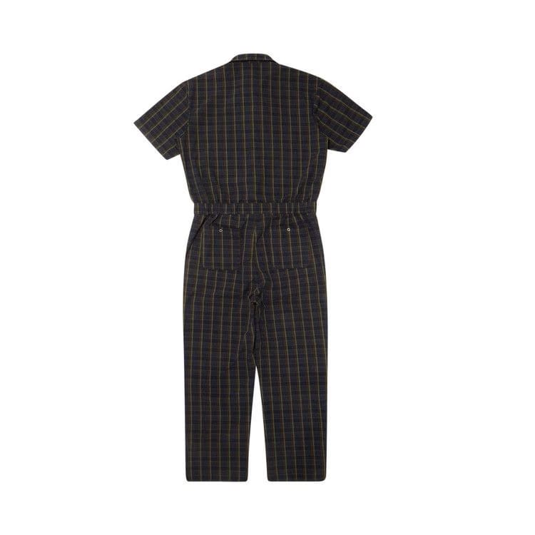 Supreme Shorts-Sleeve Coverall Navy Plaid