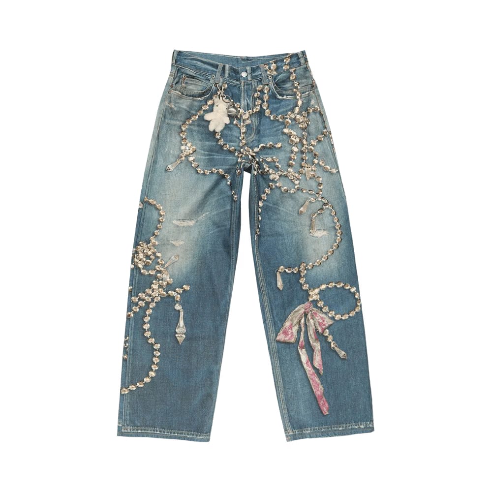 Acne Studios 1981 Loose Fit Jeans Mid Blue