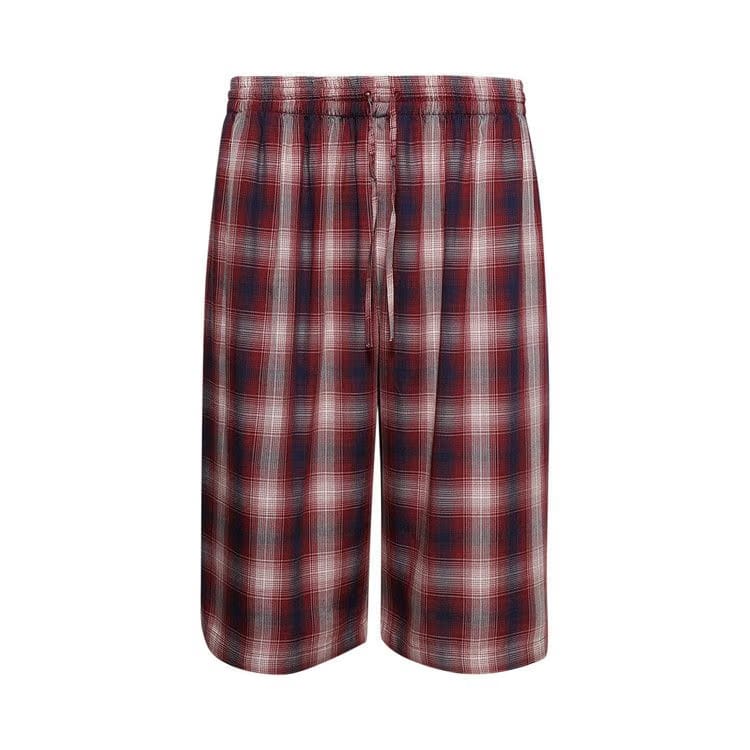 Acne Studios Check Shorts Red/Blue