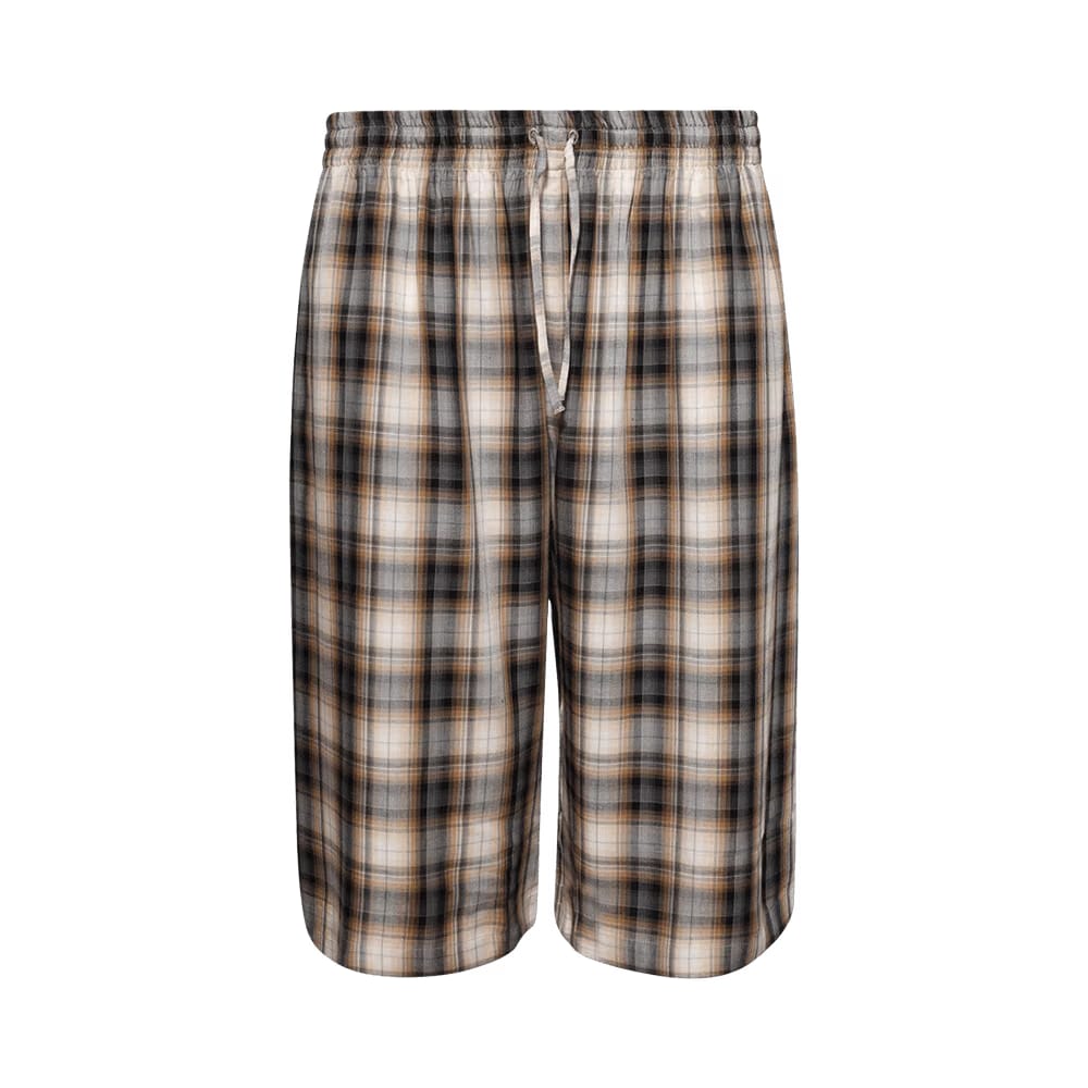 Acne Studios Plaid Skater Shorts Beige