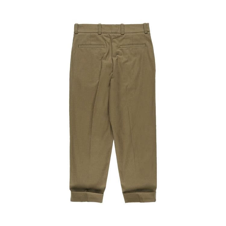 Acne Studios Cropped Trousers Olive Green