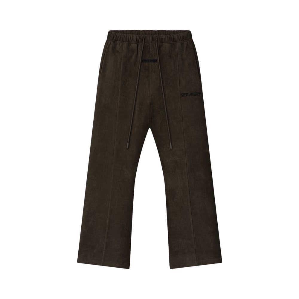 Fear of God Essentials Suede Fleece Flare Pant Brown