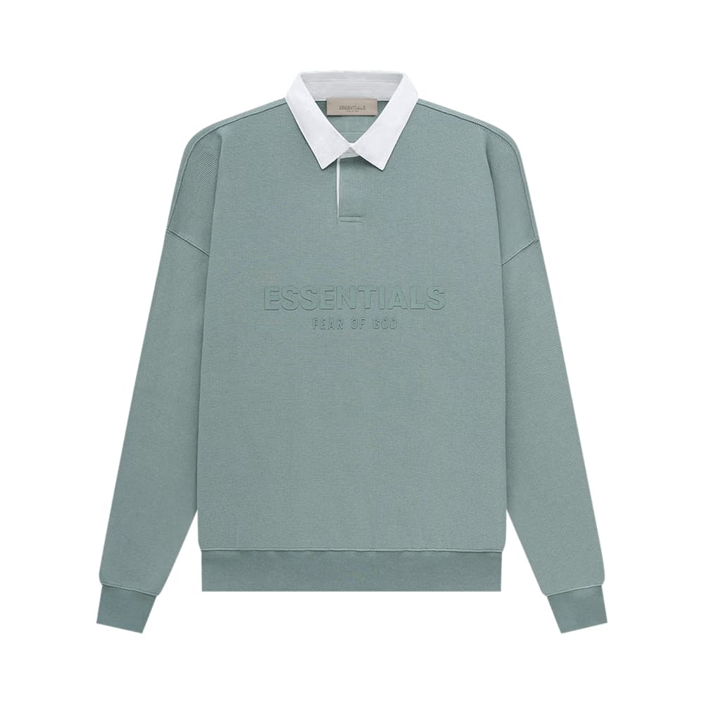 Fear of God Essentials Waffle Henley Rugby Sycamore