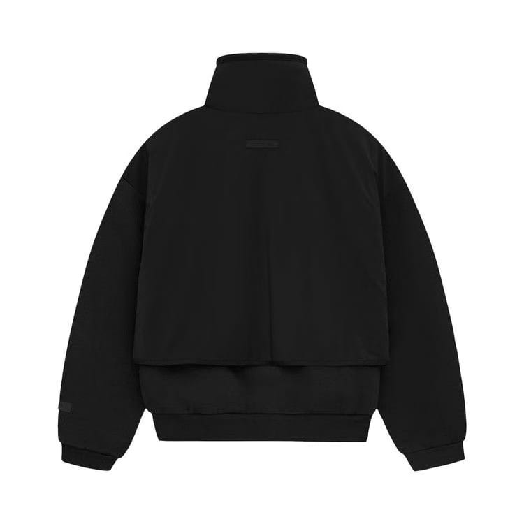 Fear of God Essentials Nylon Fleece Mockneck Sweater Jet Black/Jet Black