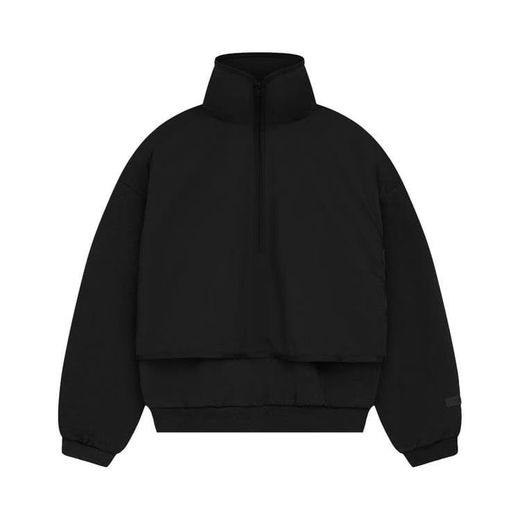 Fear of God Essentials Nylon Fleece Mockneck Sweater Jet Black/Jet Black