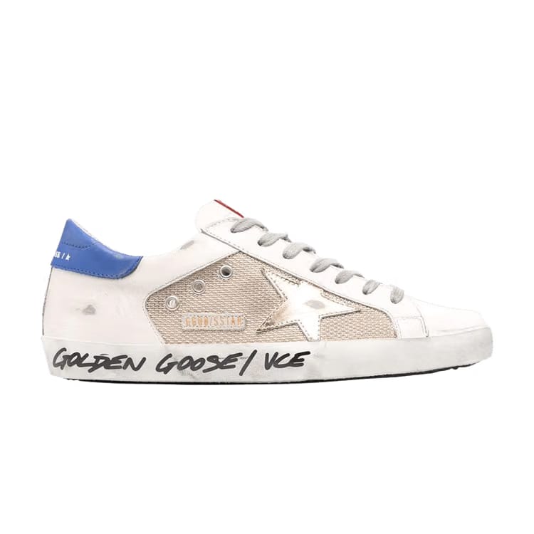Golden Goose Superstar Double Quarter Milk Gold Blue