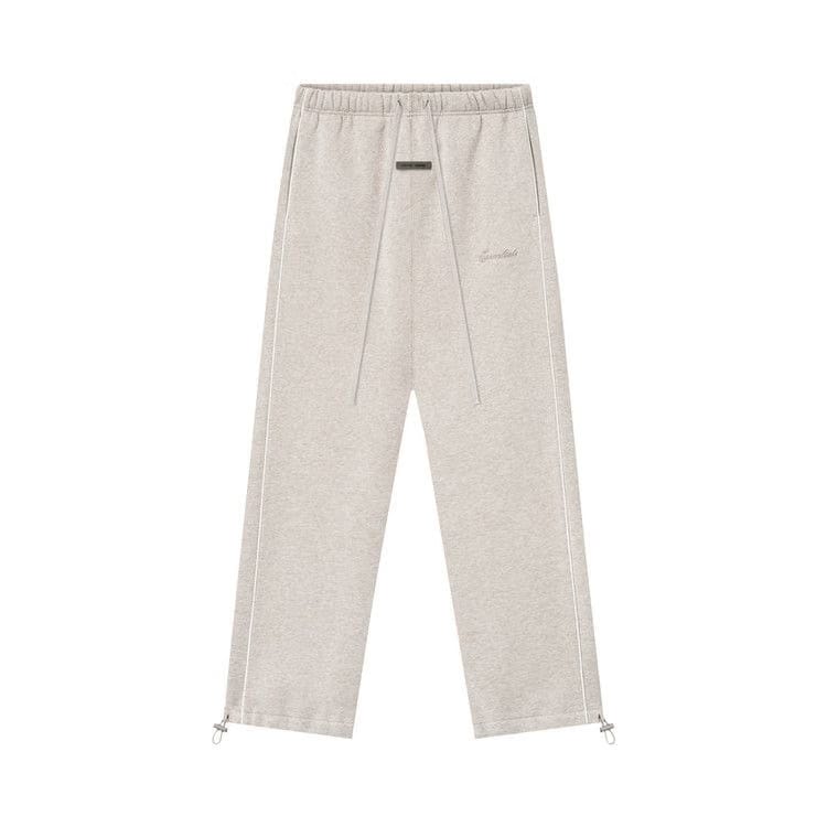 Fear of God Essentials Relaxed Fleece Sweatpant With Piping Heather Stone/Cloud White