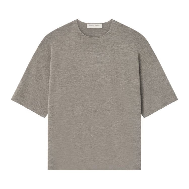 Fear of God Essentials Merino Shorts Sleeve Sweater Homestead Heather
