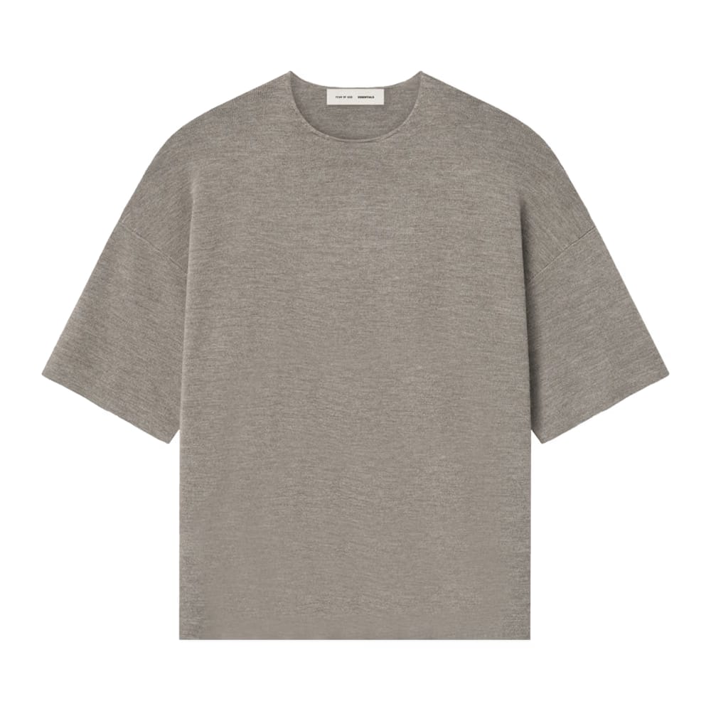 Fear of God Essentials Merino Shorts Sleeve Sweater Homestead Heather