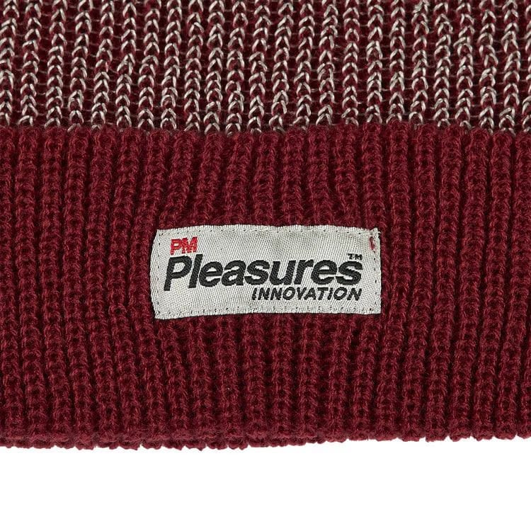 Pleasures Innovation Reflective Beanie Burgundy