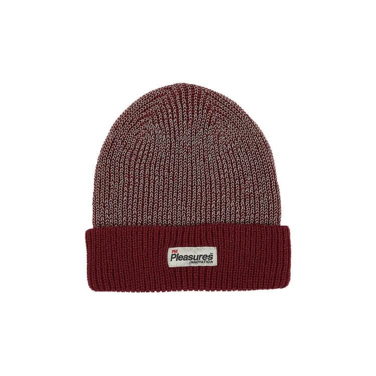 Pleasures Innovation Reflective Beanie Burgundy