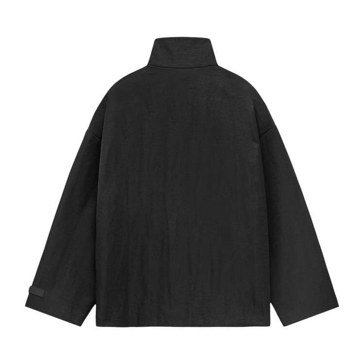 Fear of God Essentials Textured Nylon Halfzip Pullover Black