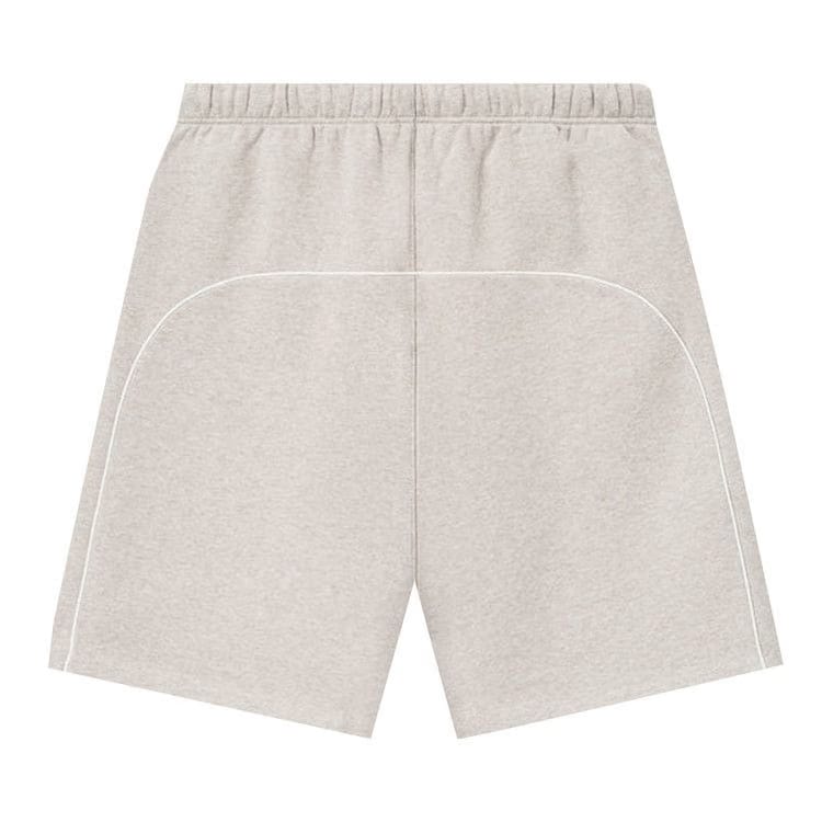 Fear of God Essentials Relaxed Fleece Sweatshort With Piping Heather Stone/Cloud White
