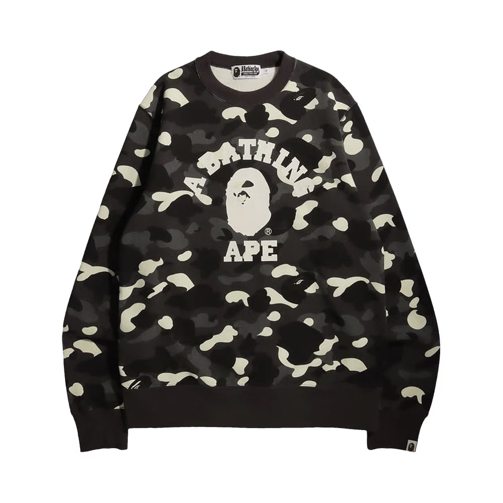 Bape City Camo College Crewneck Sweatshirt Medium Size