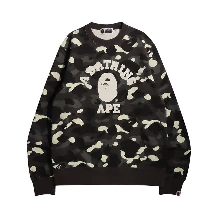 Bape City Camo College Crewneck Sweatshirt Medium Size