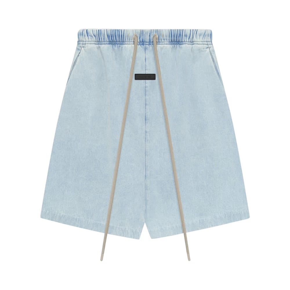 Fear of God Essentials Relaxed Shorts Light Washed Denim