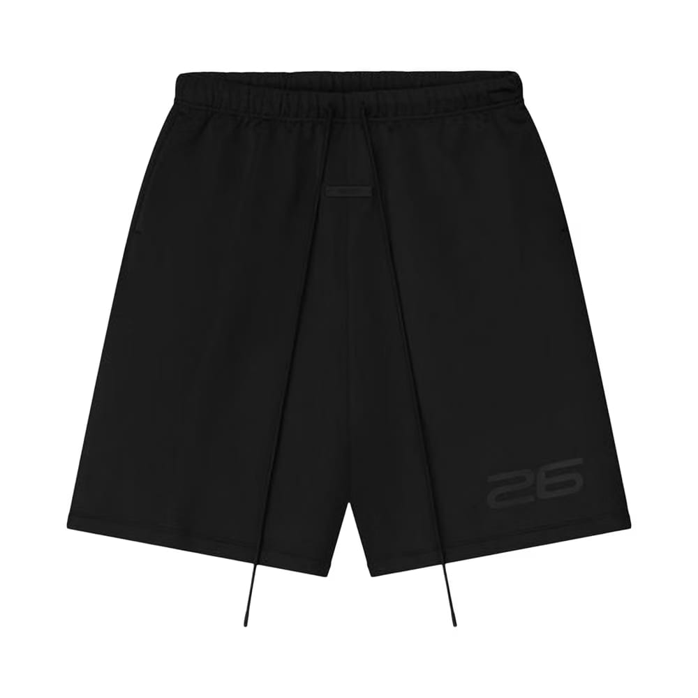 Fear of God Essentials Satin Fleece Relaxed Sweatshort Vintage Black