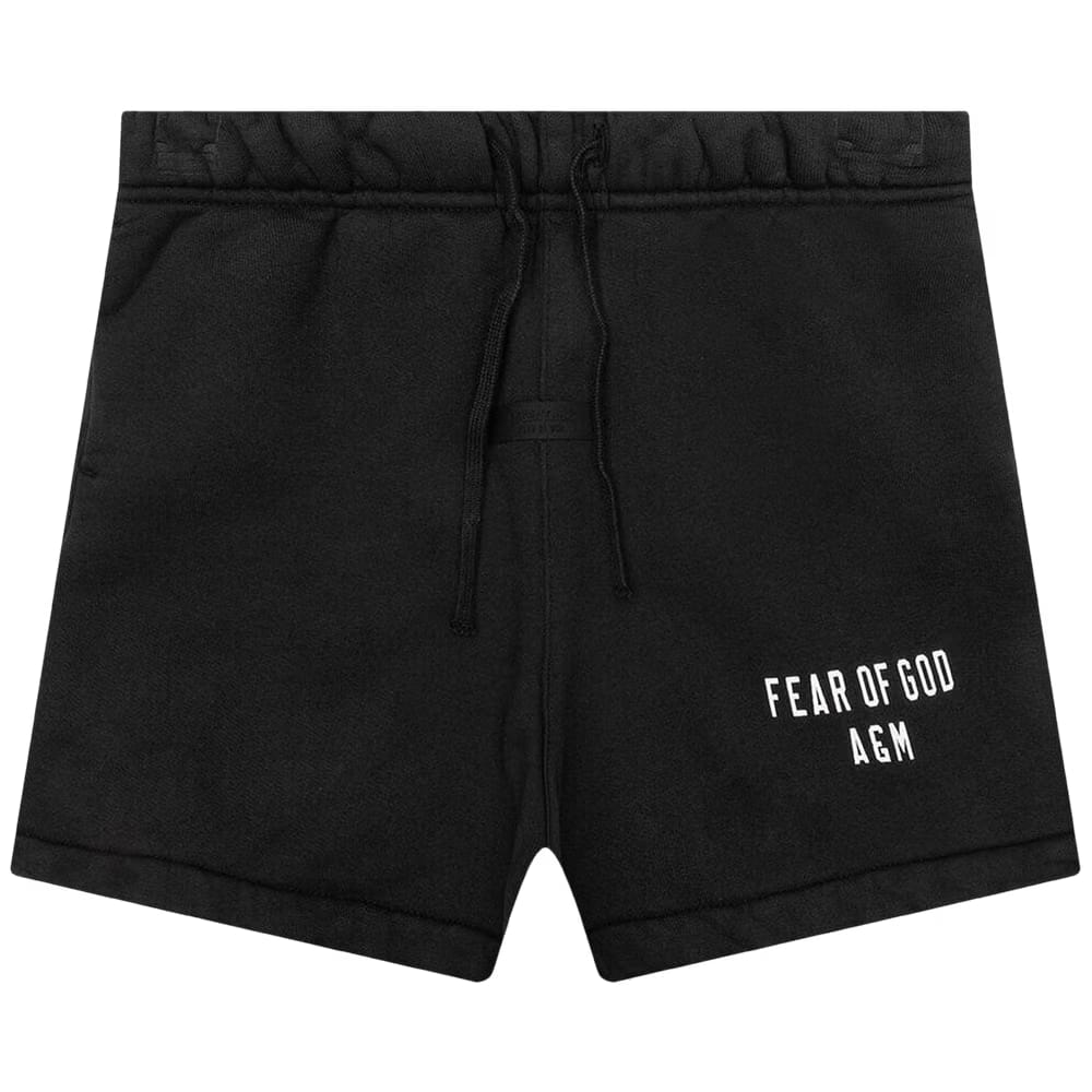 Fear of God Essentials Kids Heavy Fleece Soccer Shorts Black