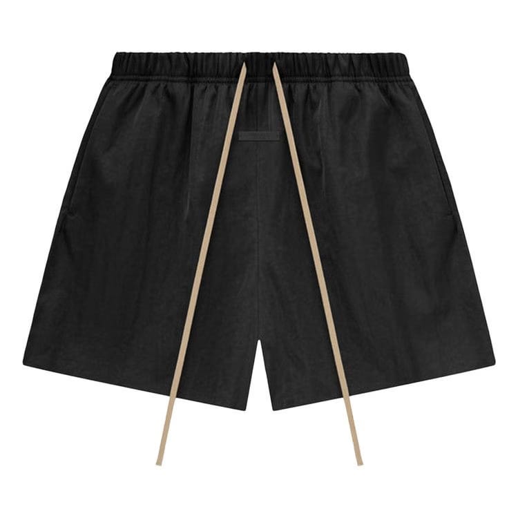 Fear of God Essentials Textured Nylon Soccer Shorts Black