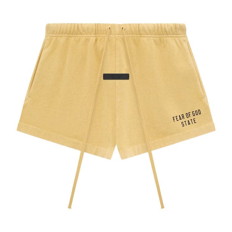 Fear of God Essentials Heavy Jersey Running Shorts Amber