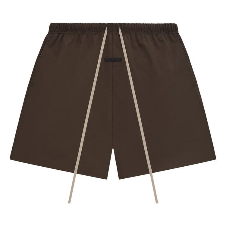 Fear of God Essentials Bonded Nylon Soccer Shorts Brown