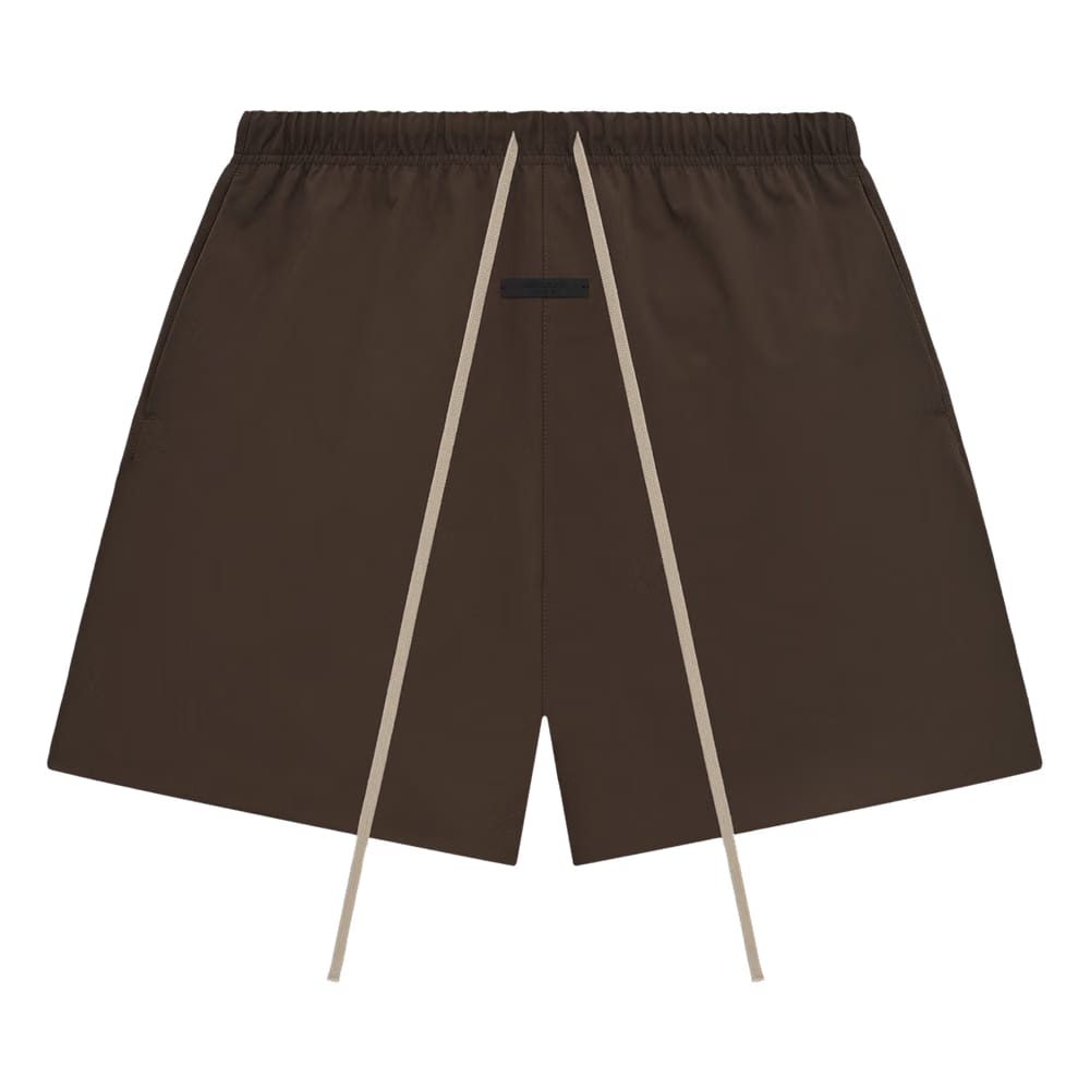 Fear of God Essentials Bonded Nylon Soccer Shorts Brown