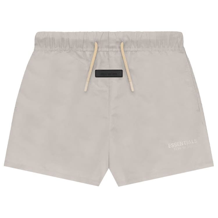 Fear of God Essentials Kids Running Shorts Silver Cloud