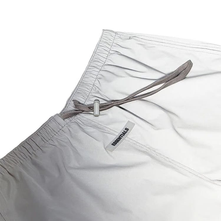 Fear of God Essentials Nylon Running Shorts Silver Reflective