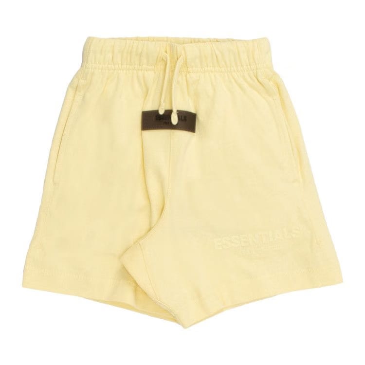 Fear of God Essentials Kids Jersey Shorts Canary
