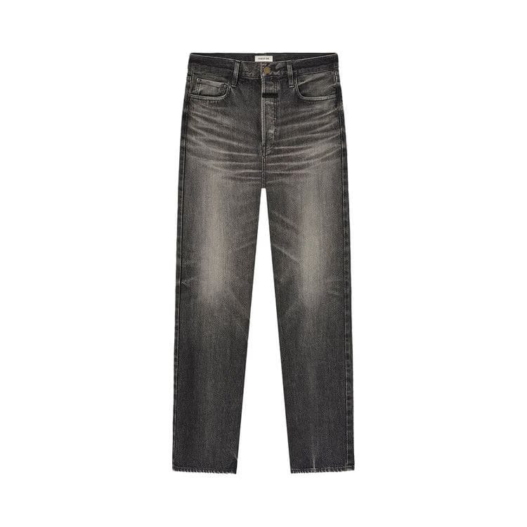 Fear of God Straight 5 Pocket Jean Rinsed Black